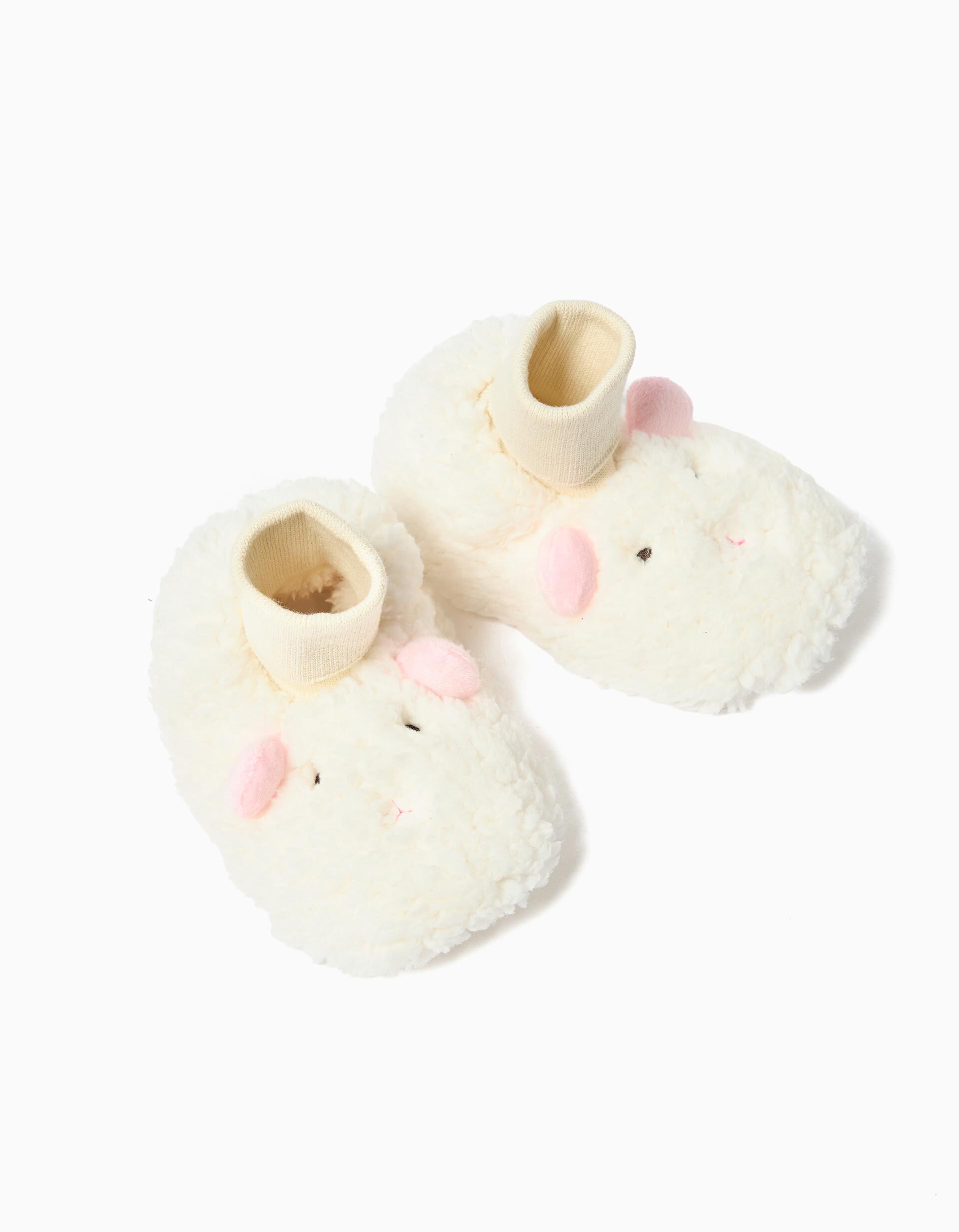 Comprar Online Chinelos com Meia, Menina, Branco