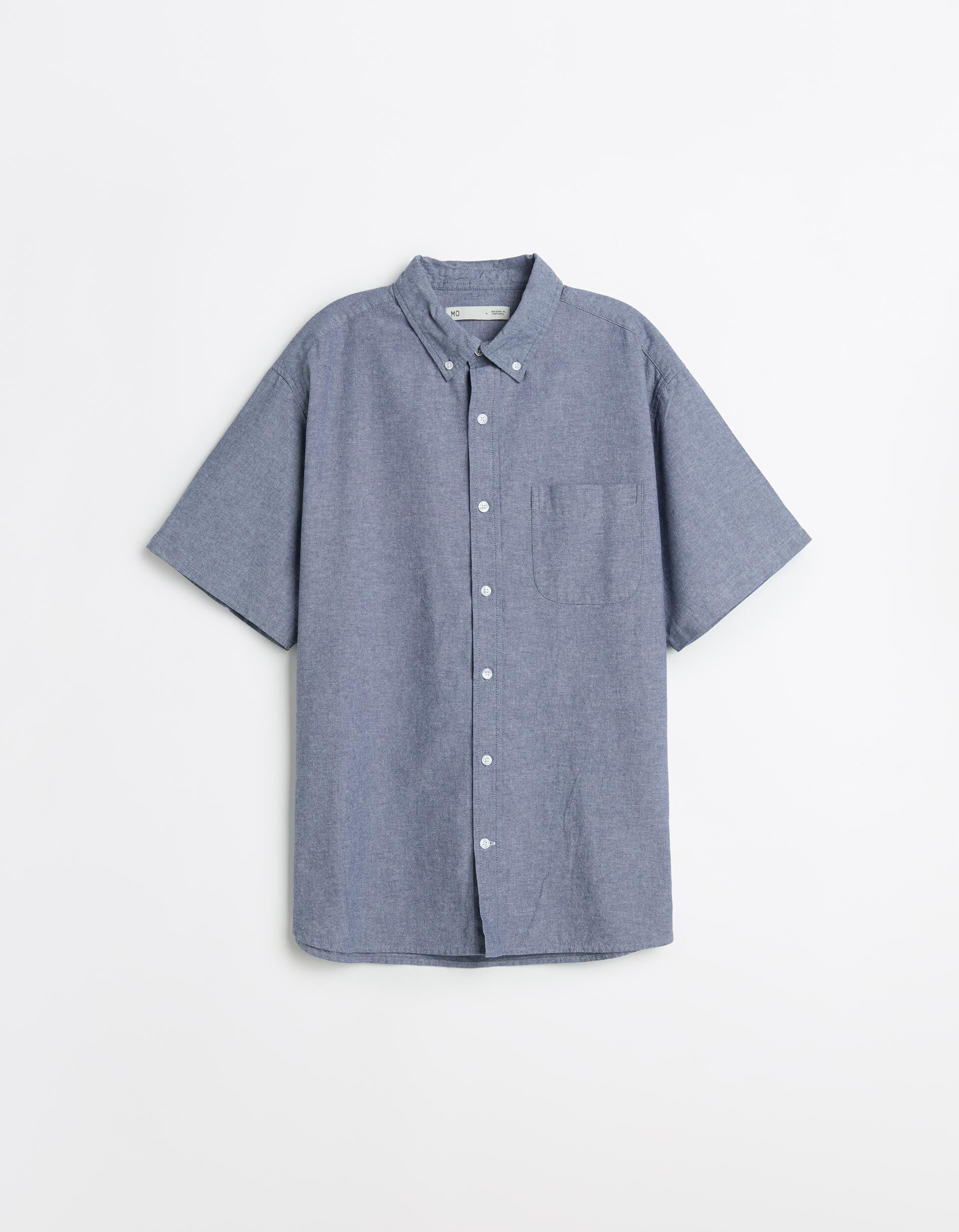 Comprar Online Camisa Manga Curta, Homem, Azul