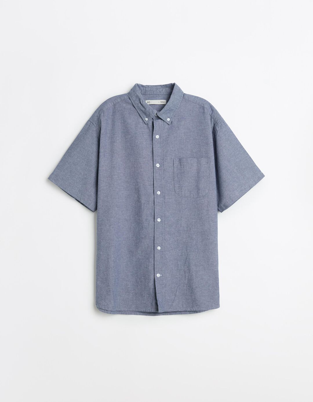 Camisa Manga Curta, Homem, Azul