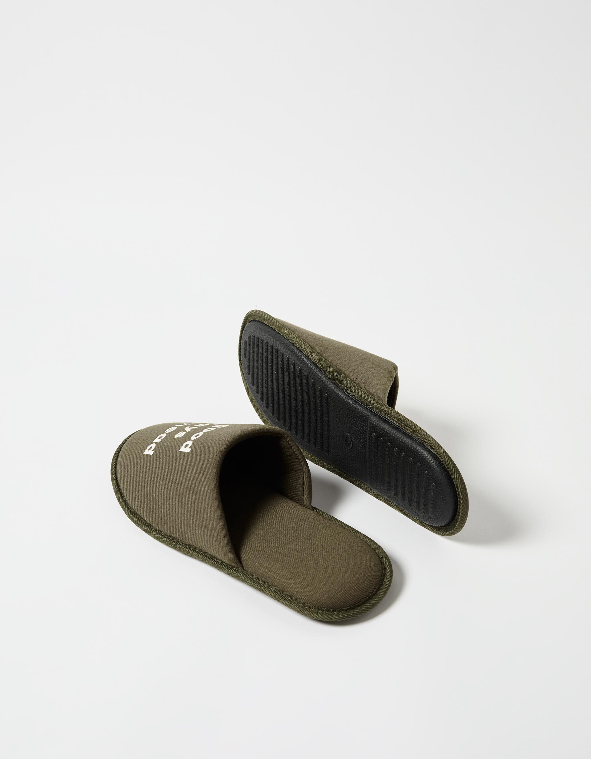 Comprar Online Chinelos de Quarto Estampados, Homem, Verde