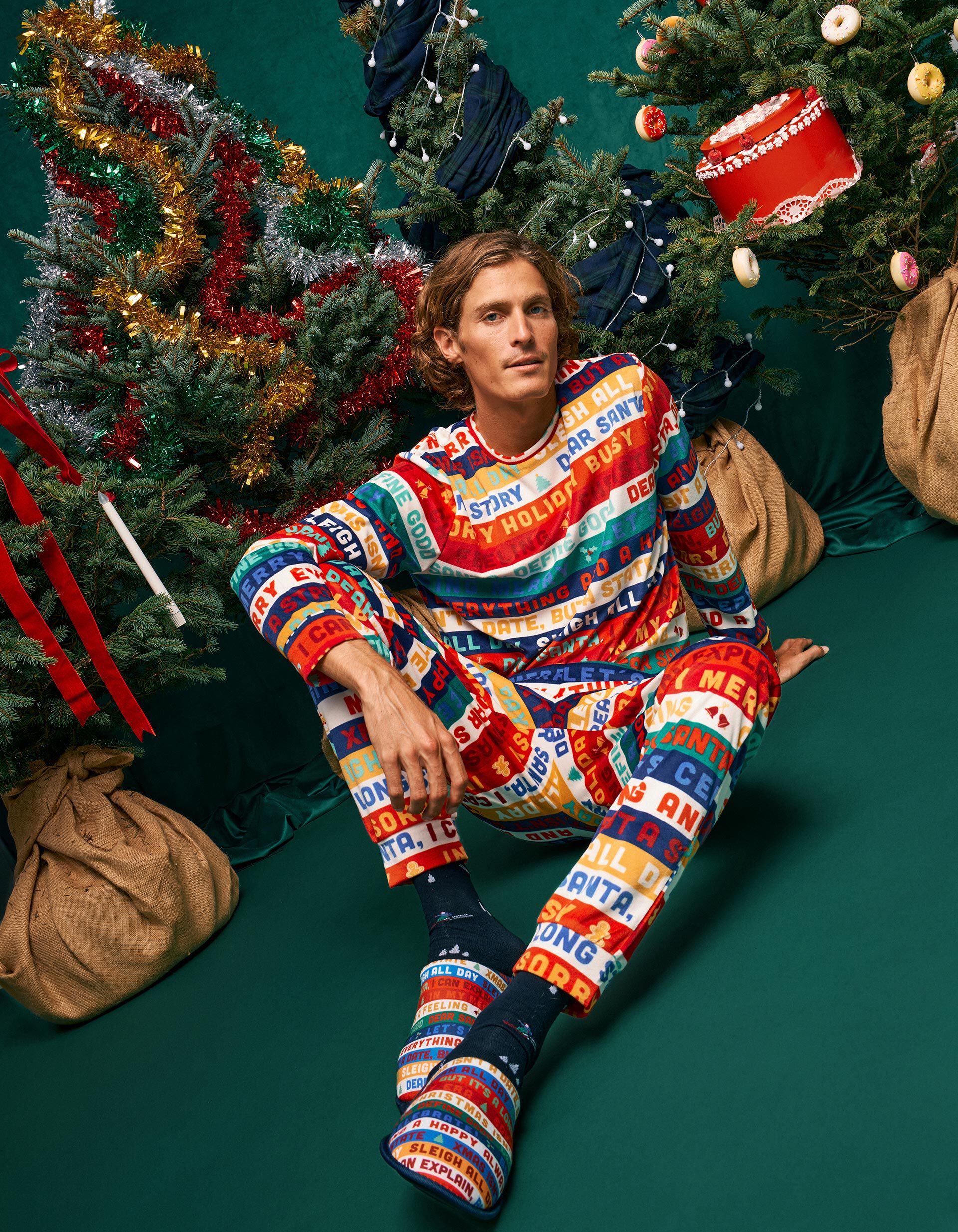 Comprar Online Pijama De Natal Em Veludo, Homem, Vermelho