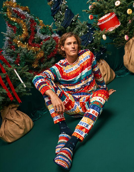 Comprar Online Pijama Em Veludo De Natal, Homem, Vermelho