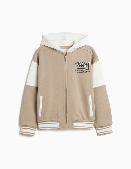 Comprar Online Blus&atilde;o Bomber, Menino, Bege