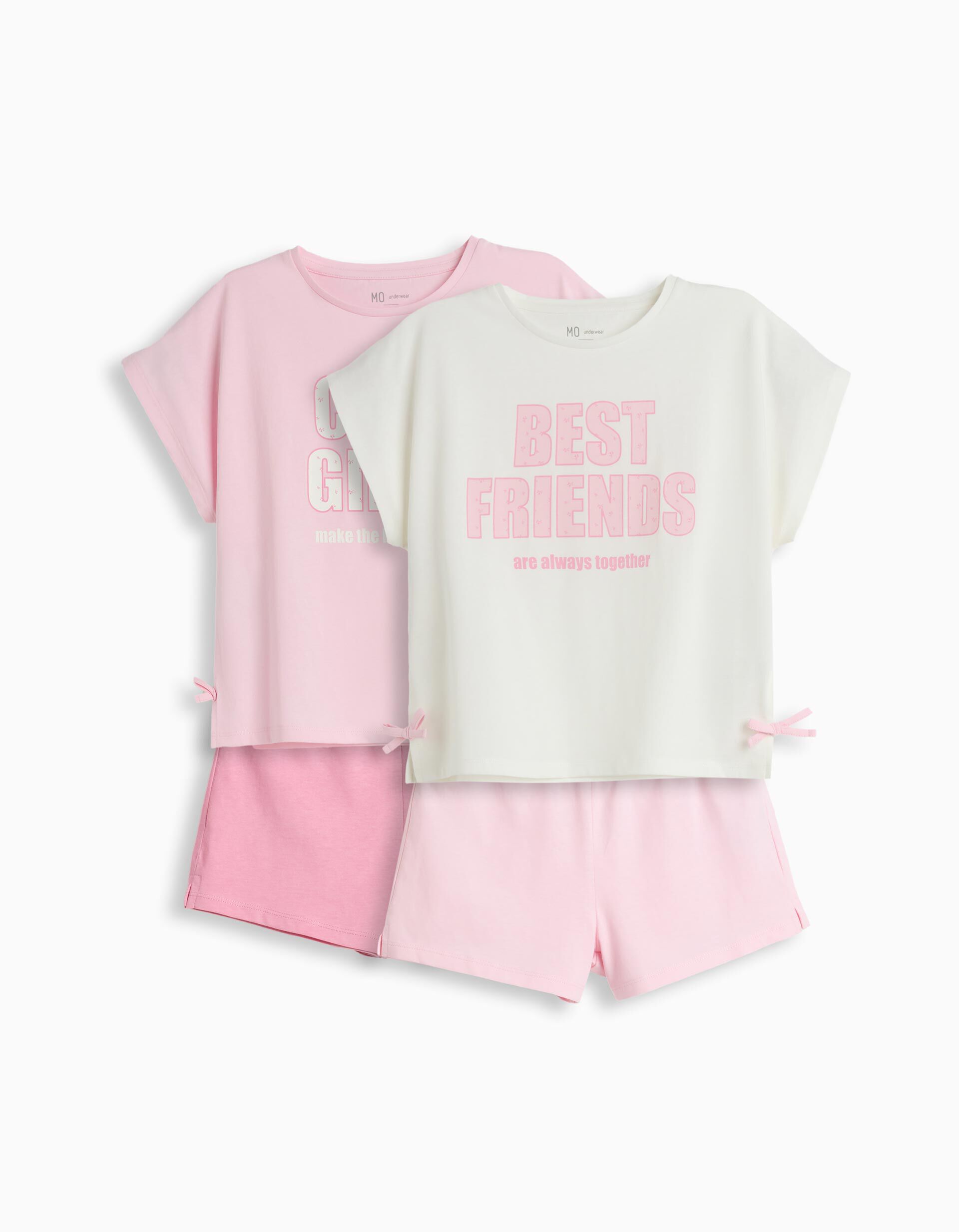 Comprar Online Pack 2 Pijamas Jersey, Menina, Branco