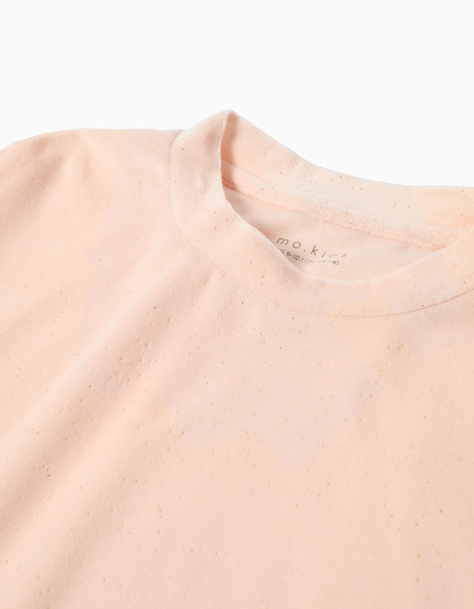 Comprar Online Pijama Veludo, Menina, Rosa Claro