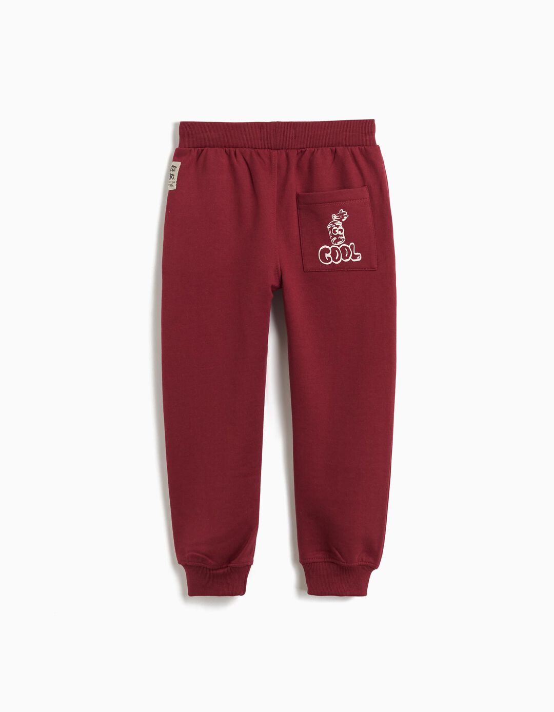 Calças de Jogging, Menino, Vermelho Escuro 