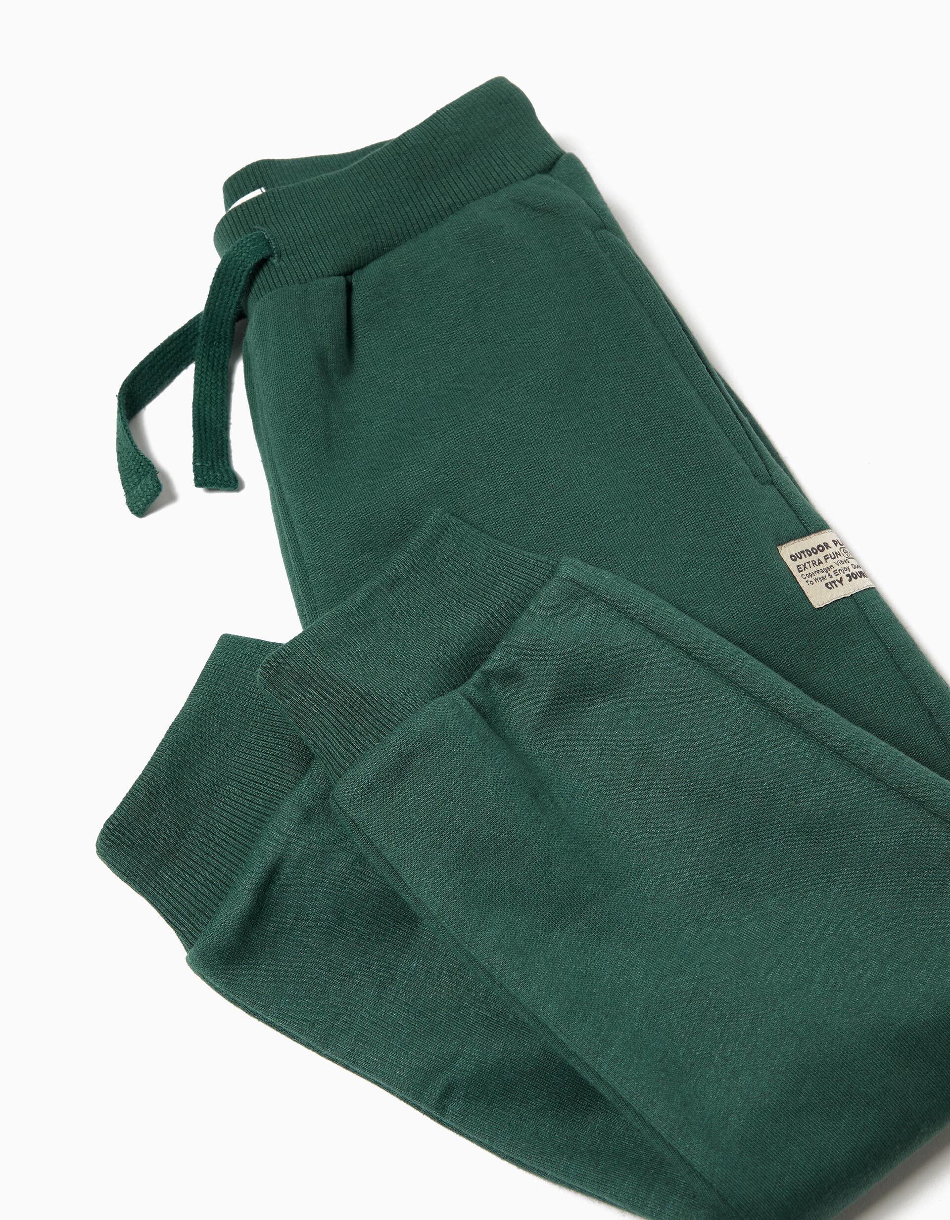 Comprar Online Cal&ccedil;as Jogging, Menino, Verde Escuro