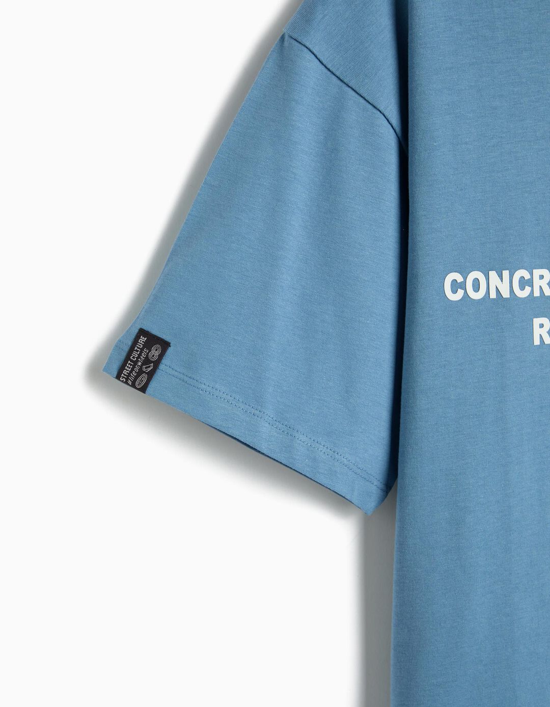 T-shirt Estampada, Menino, Azul