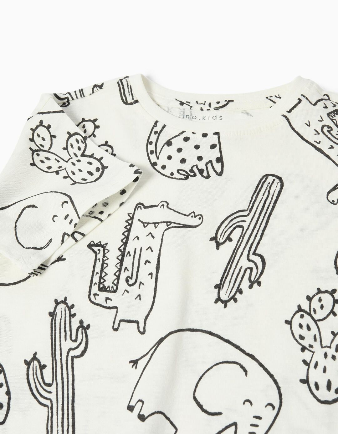 T-shirt Estampado, Menino, Branco