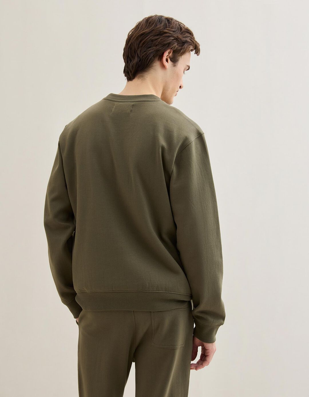 Sweatshirt, Homem, Verde Escuro