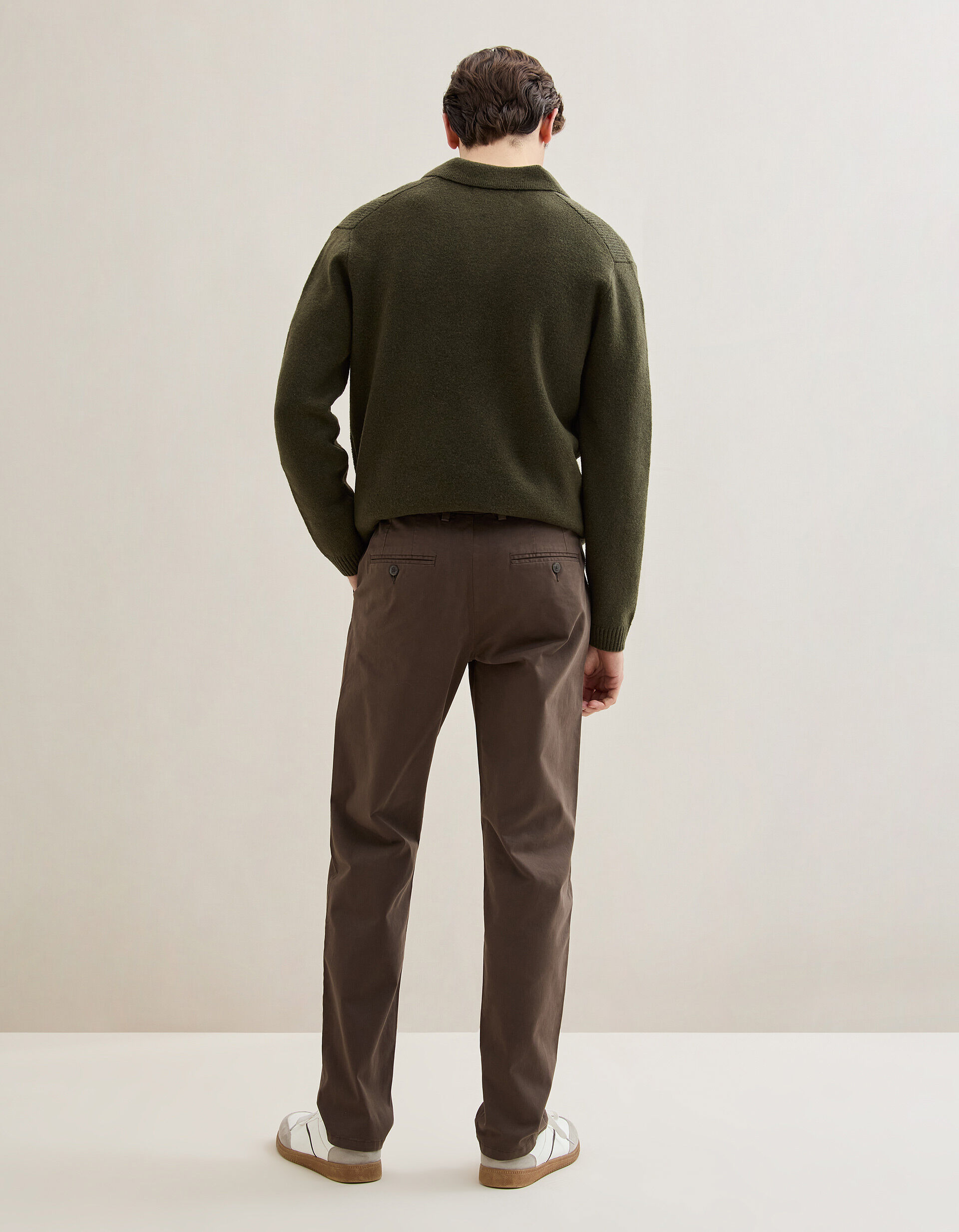 Comprar Online Cal&ccedil;as Chino Slim, Homem, Castanho Escuro