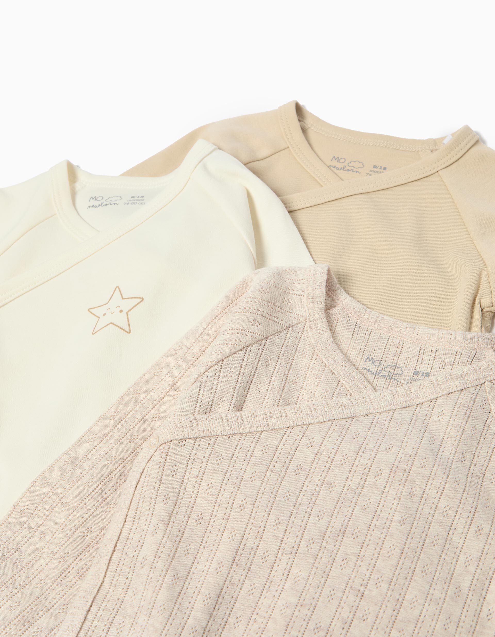 Comprar Online Pack 3 Bodies de Manga Comprida, Menina, Multicor