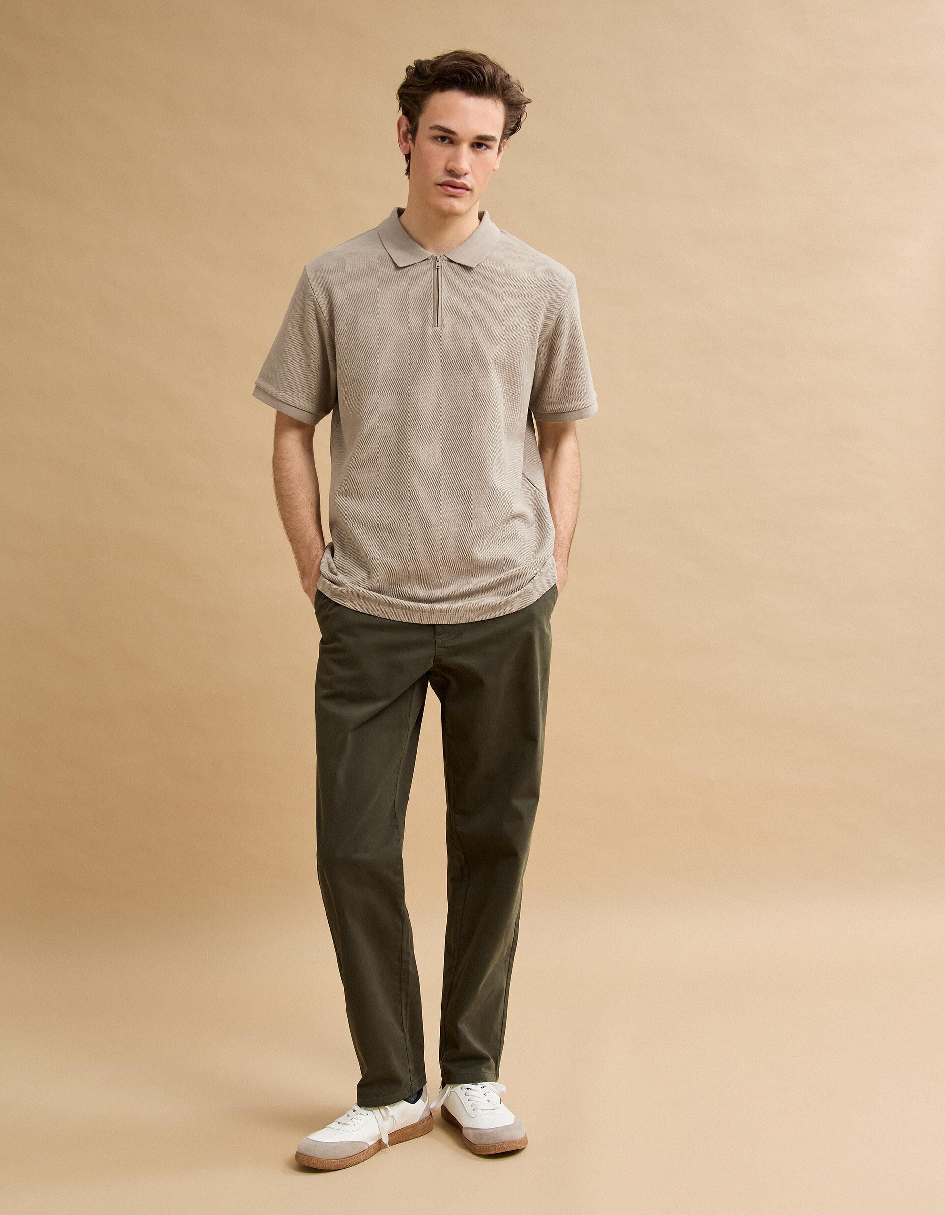 Comprar Online Cal&ccedil;as Chino 'Straight Fit', Homem, Verde Escuro