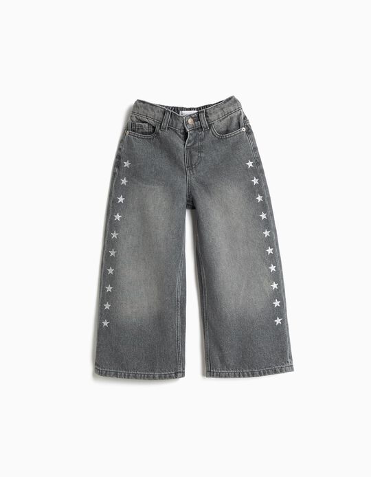 Comprar Online Cal&ccedil;as Wide Leg, Menina, Cinzento