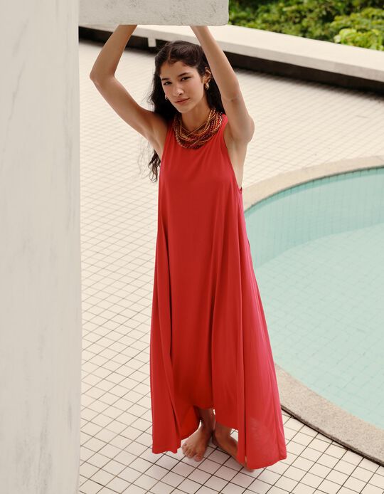 Comprar Online Vestido Comprido, Mulher, Rosa Escuro
