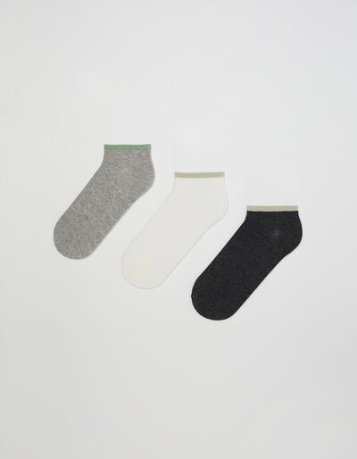 3 Socks Pairs Pack, Men, Dark Grey