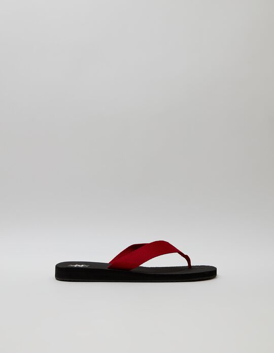 Flip-flops, Men, Red