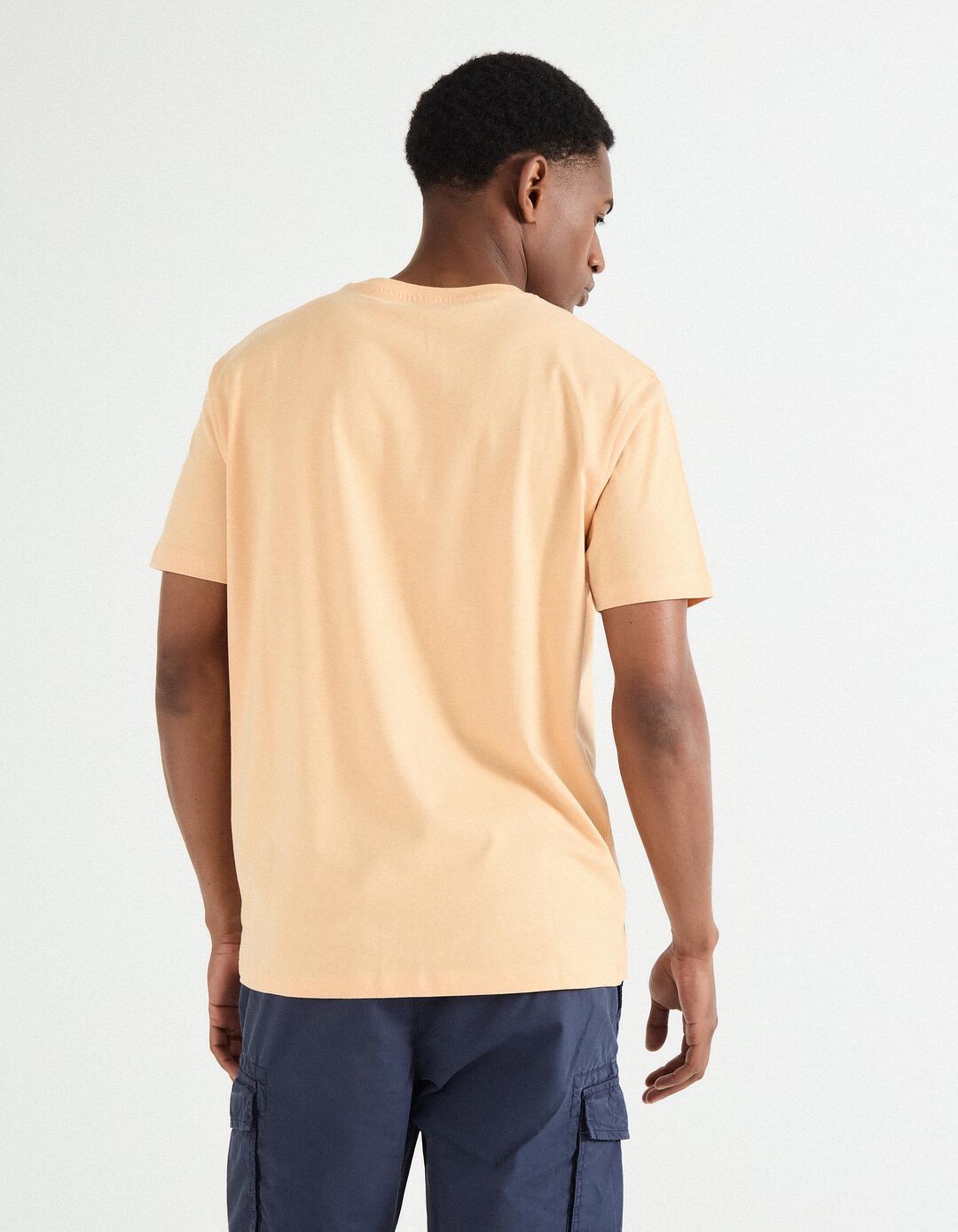 T-shirt Print, Homem, Laranja Claro 