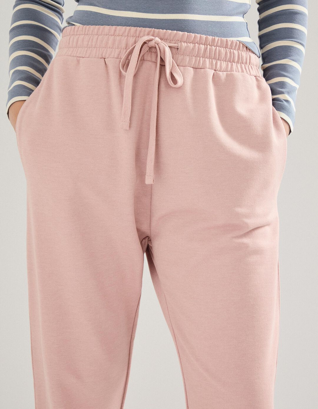 Calças Joggers, Mulher, Rosa Claro