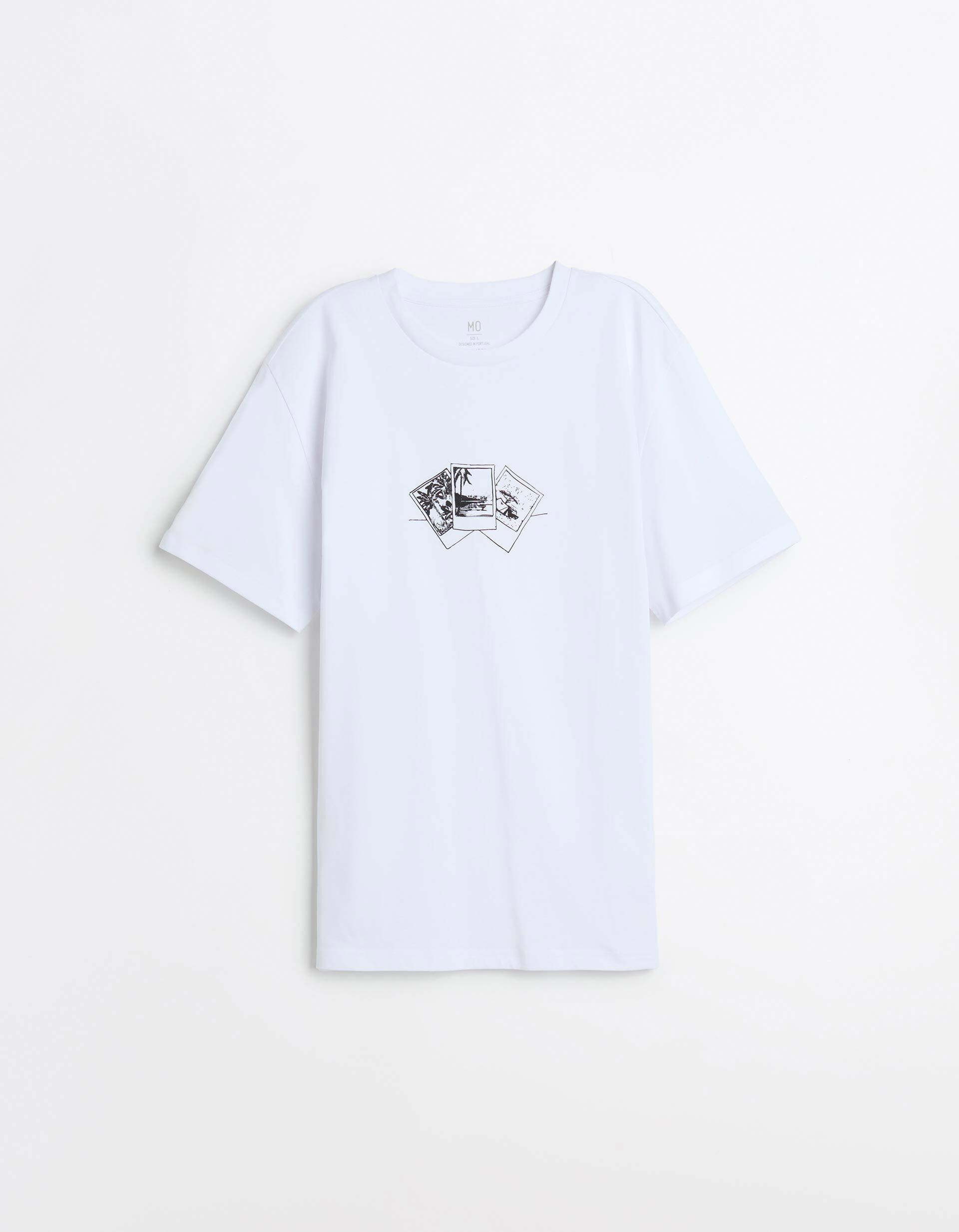 Comprar Online T-shirt Jersey Estampada, Homem, Branco