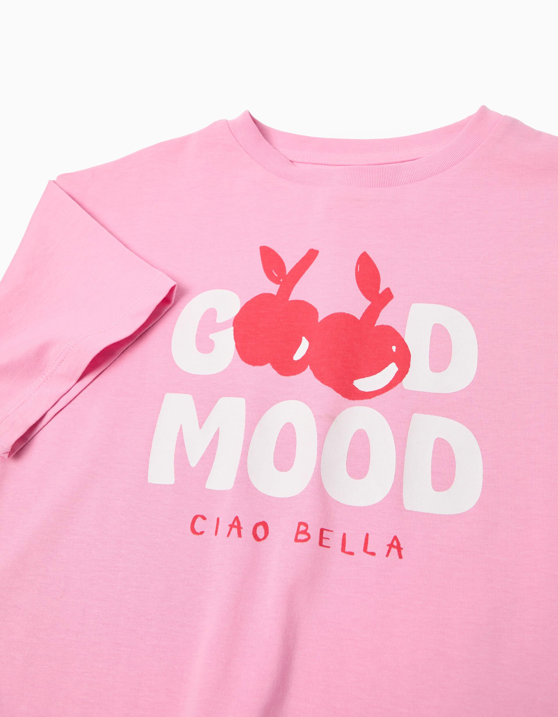 Comprar Online T-shirt Estampada, Menina, Rosa