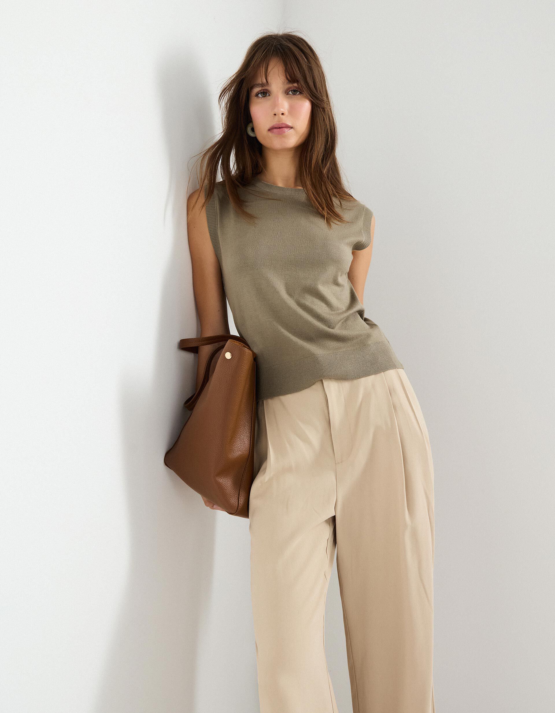 Comprar Online Colete de Malha, Mulher, Verde Escuro