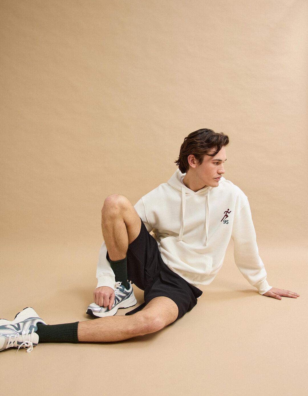 Sweatshirt Capuz, Homem, Branco