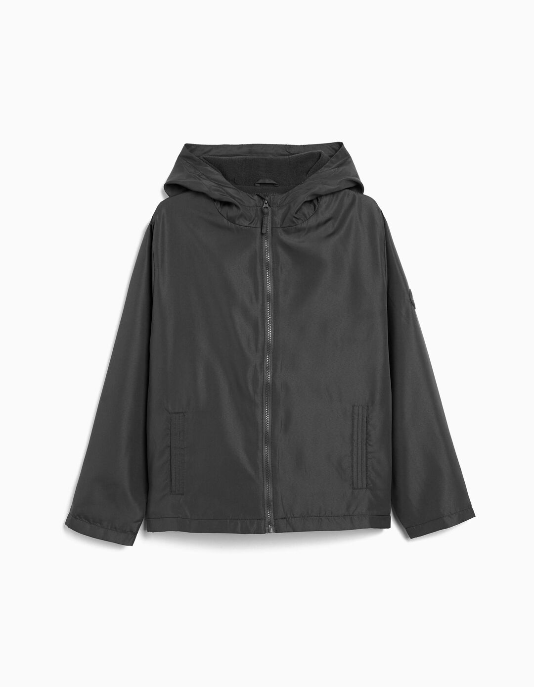 Parka com Capuz, Menino, Cinzento Escuro
