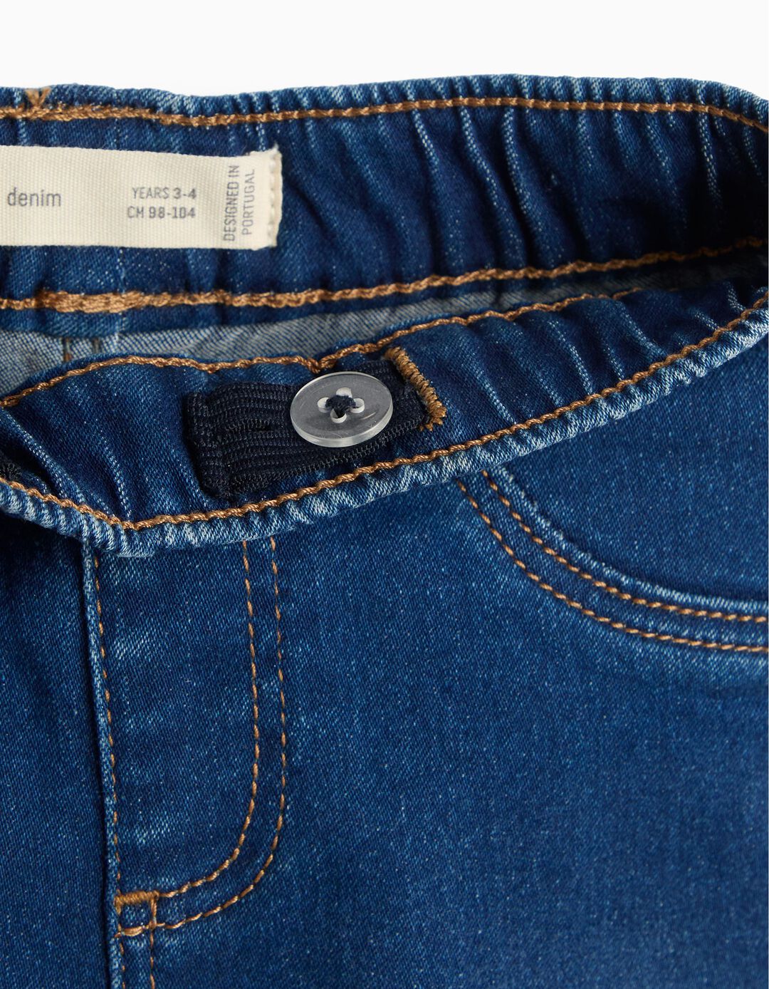 Jeggings de Ganga, Menina, Azul 