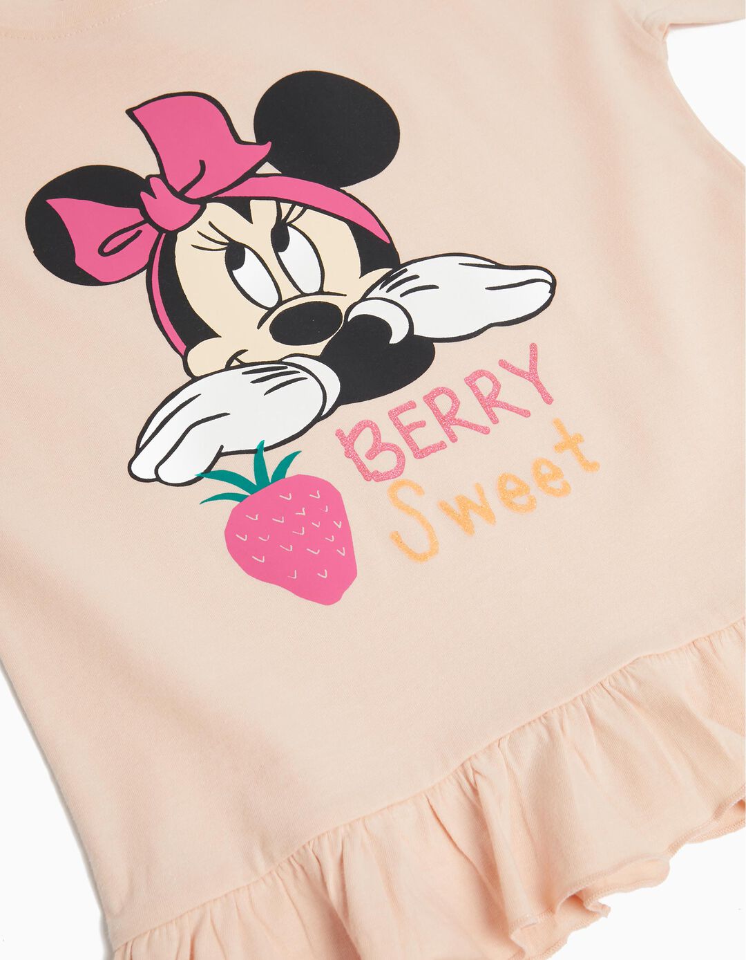 'Disney' T-shirt, Girl, Light Pink