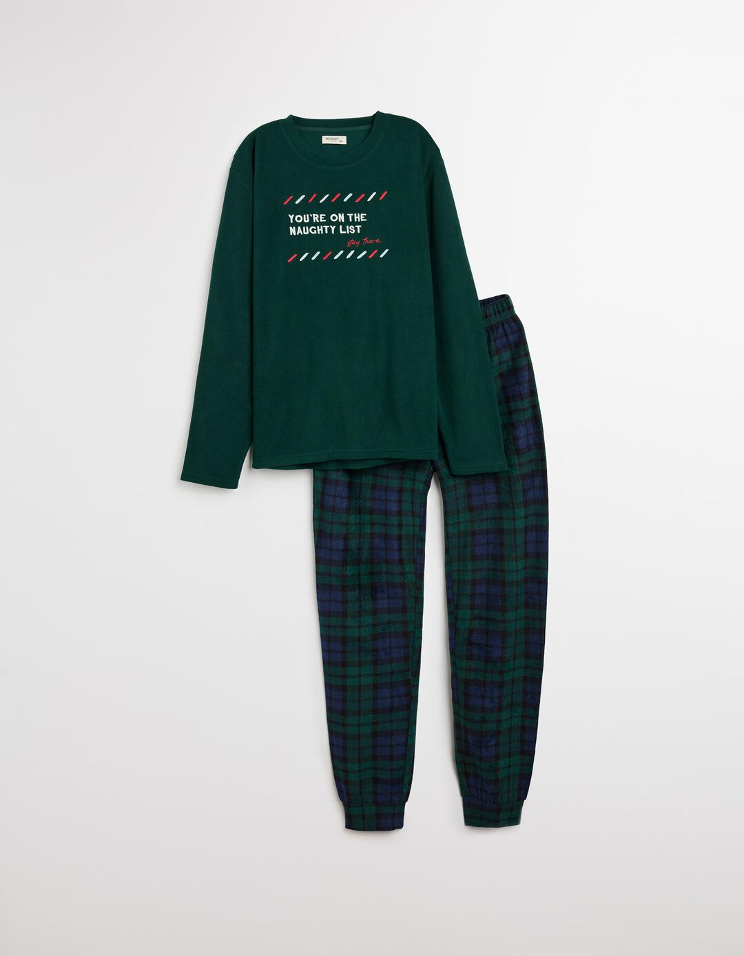 Pijama de Natal, Homem, Verde Escuro
