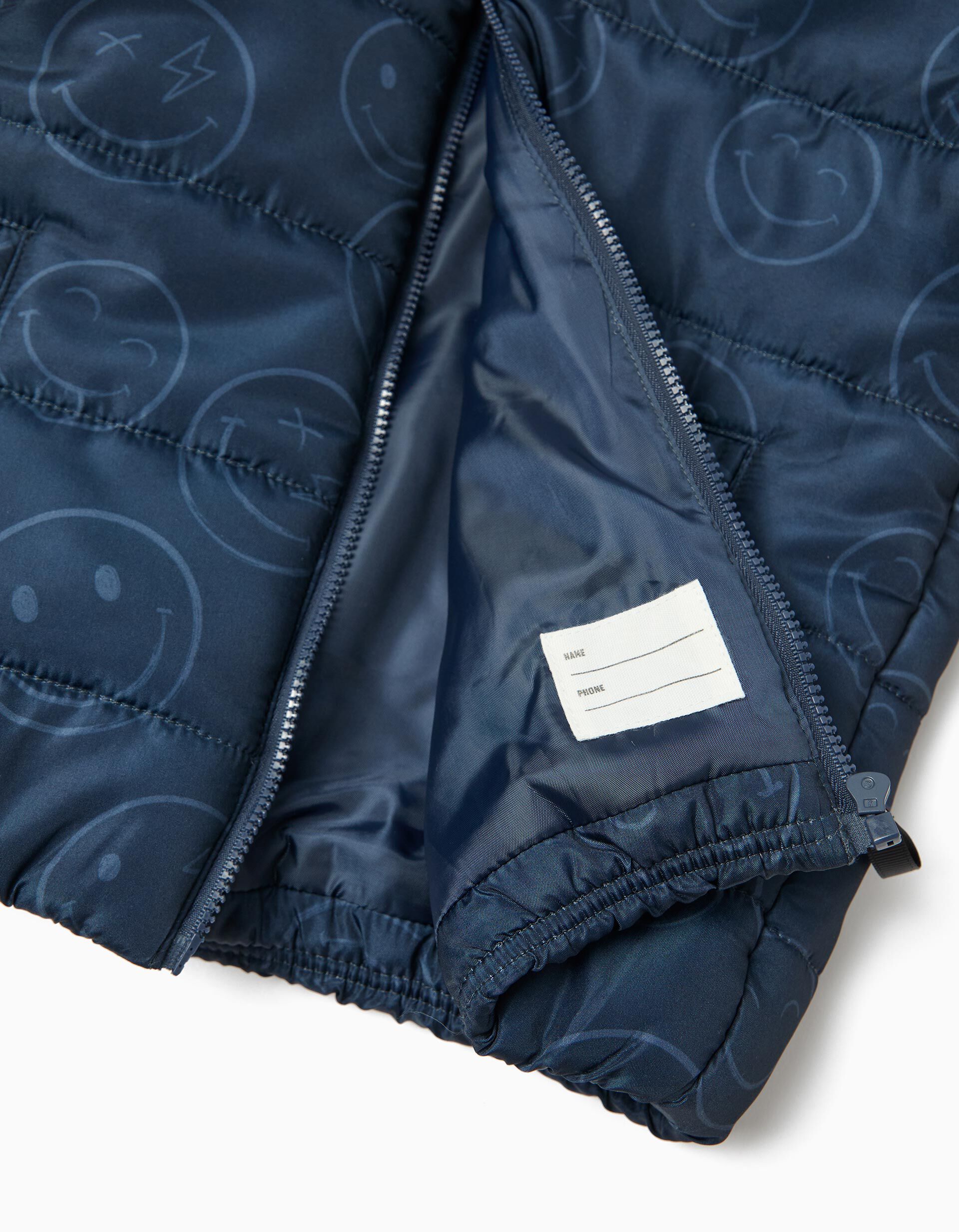 Comprar Online Casaco Acolchoado com Capuz, Menino, Azul Escuro