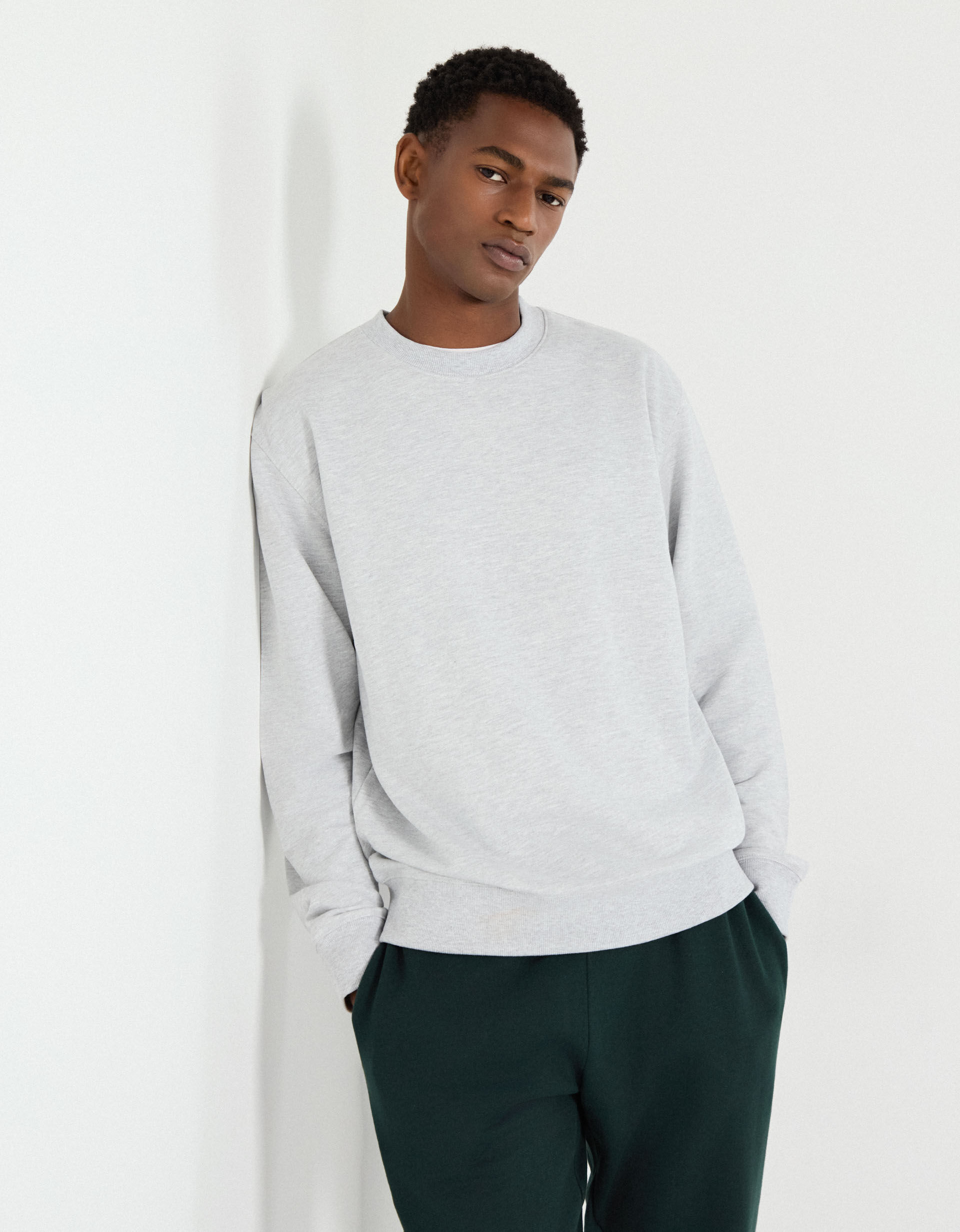 Comprar Online Sweatshirt de Felpa, Homem, Cinzento Claro 