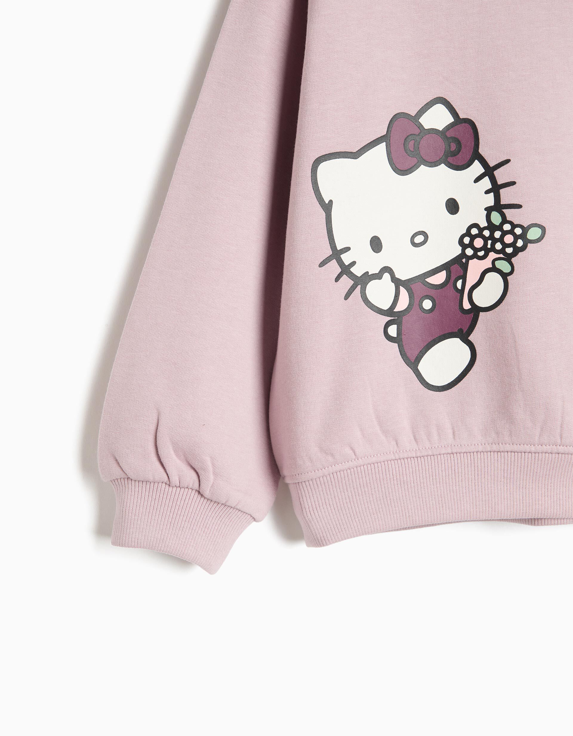 Comprar Online Sweatshirt 'Hello Kitty', Menina, Rosa Claro