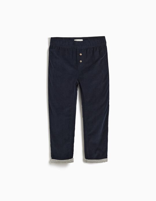 Comprar Online Calças de Bombazine, Menino, Azul Escuro