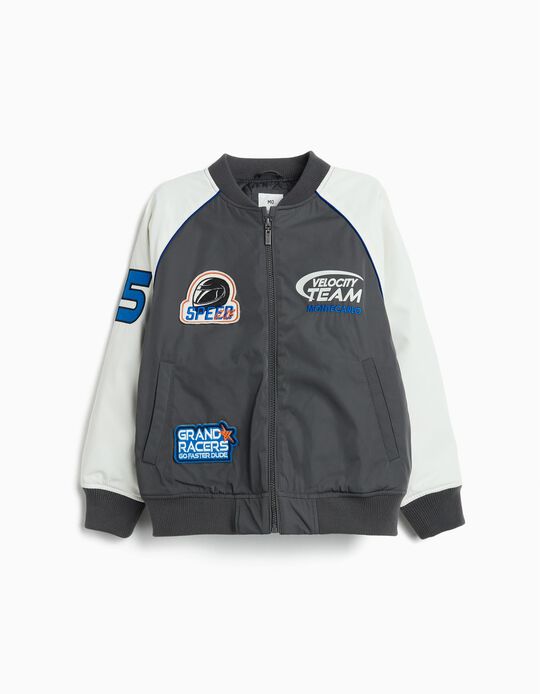 Comprar Online Casaco Bomber, Menino, Cinzento Escuro