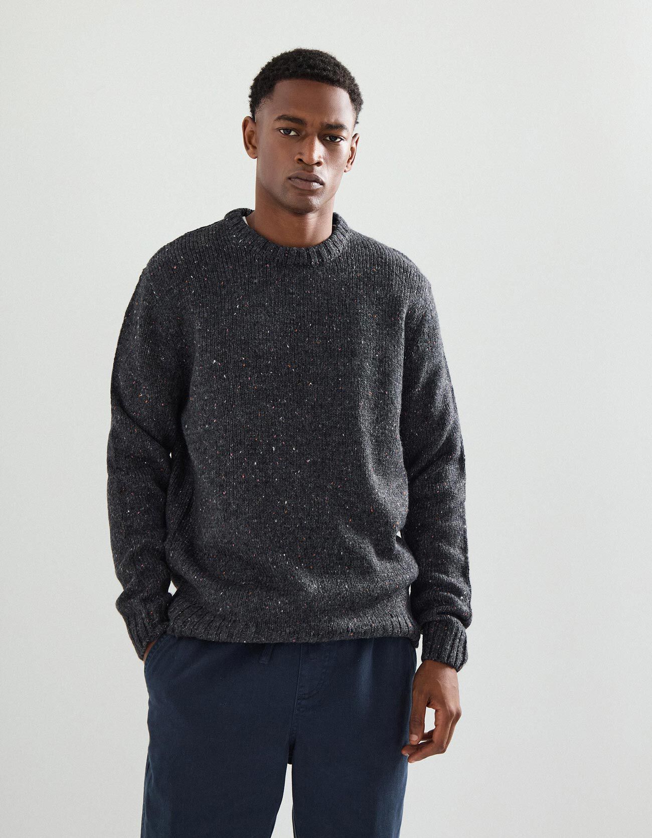 Comprar Online Camisola de Malha, Homem, Cinzento Escuro