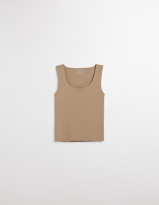 Comprar Online Tank Top, Mulher, Bege Escuro 
