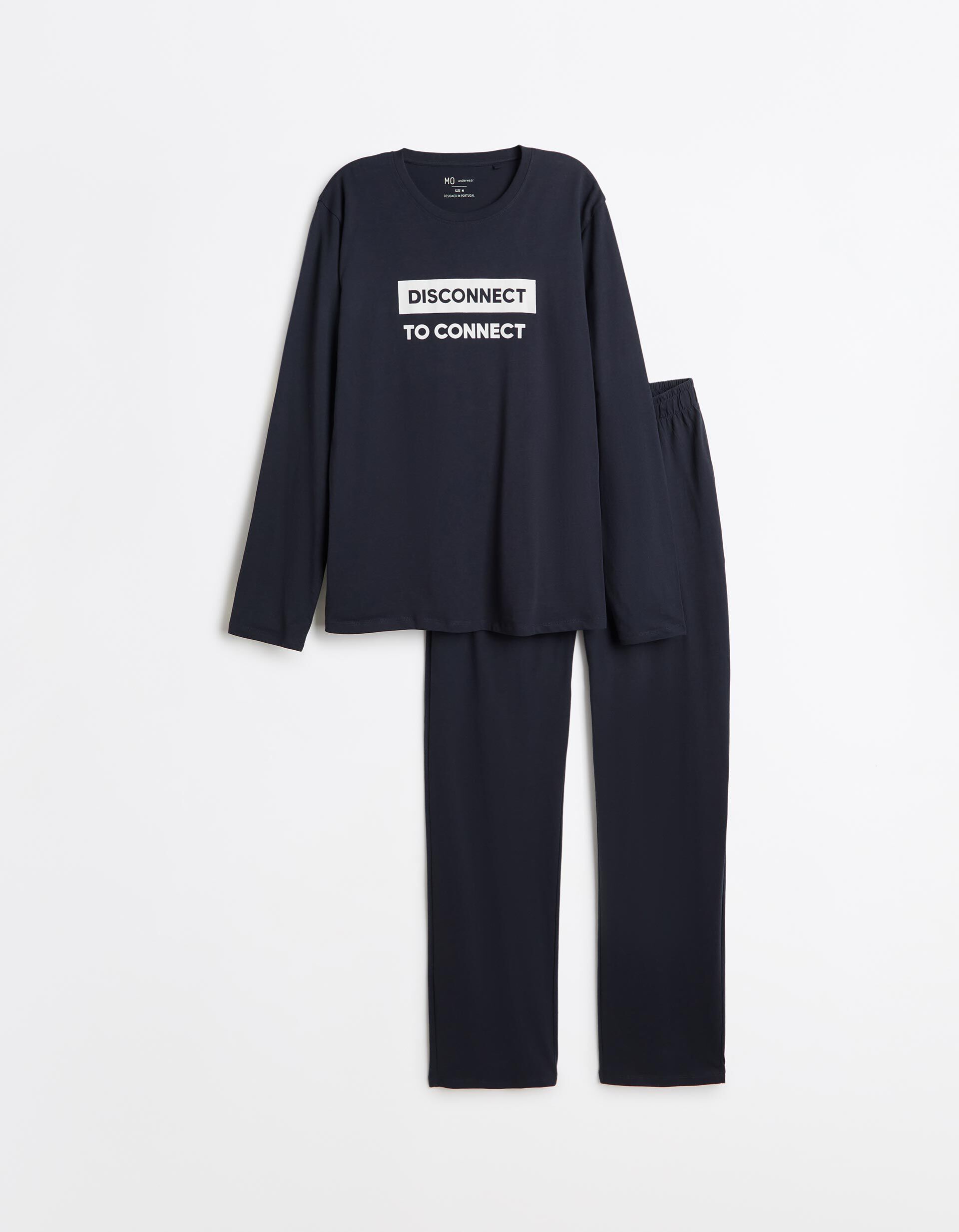 Comprar Online Pijama Jersey Estampado, Homem, Azul Escuro