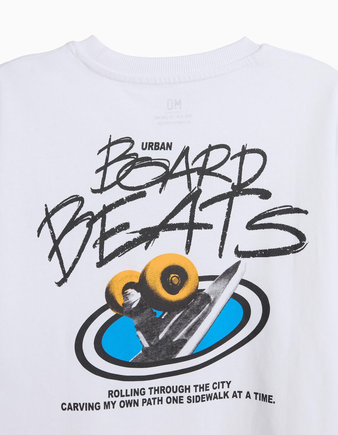 T-shirt Estampada 'Loose Fit', Menino, Branco