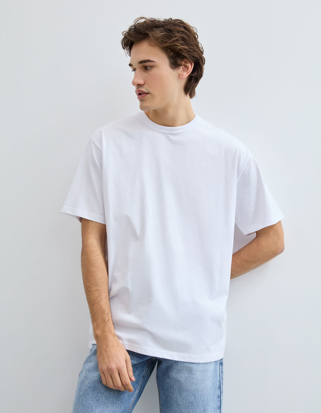 T-shirt Heavy Jersey, Homem, Branco