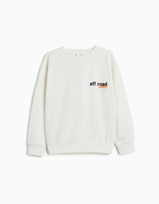 Comprar Online Sweatshirt de Felpa, Menino, Branco