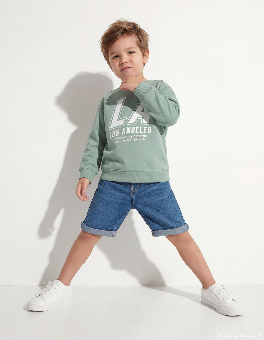Sweatshirt, Menino, Verde Claro