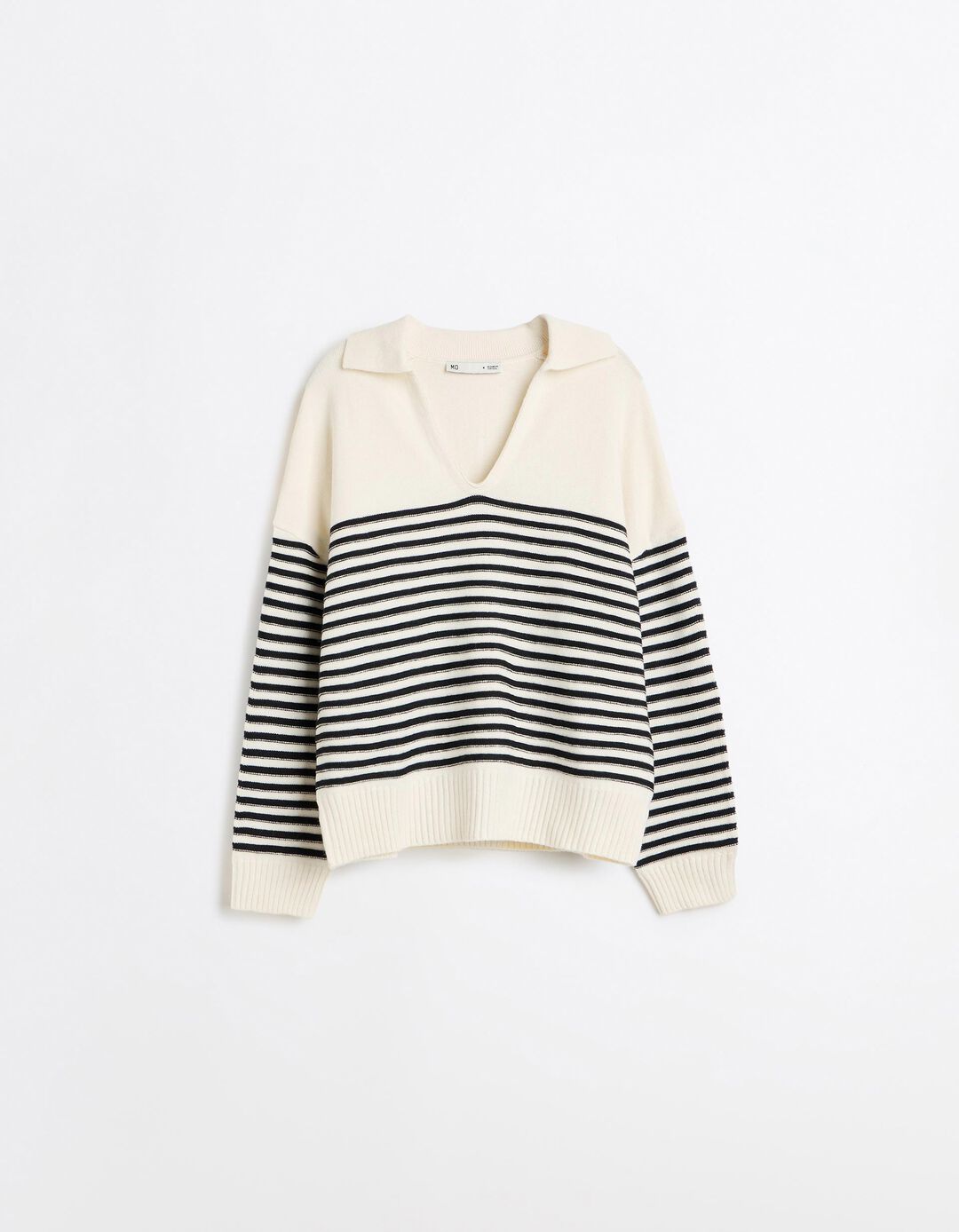 Camisola De Malha &Agrave;s Riscas, Mulher, Preto