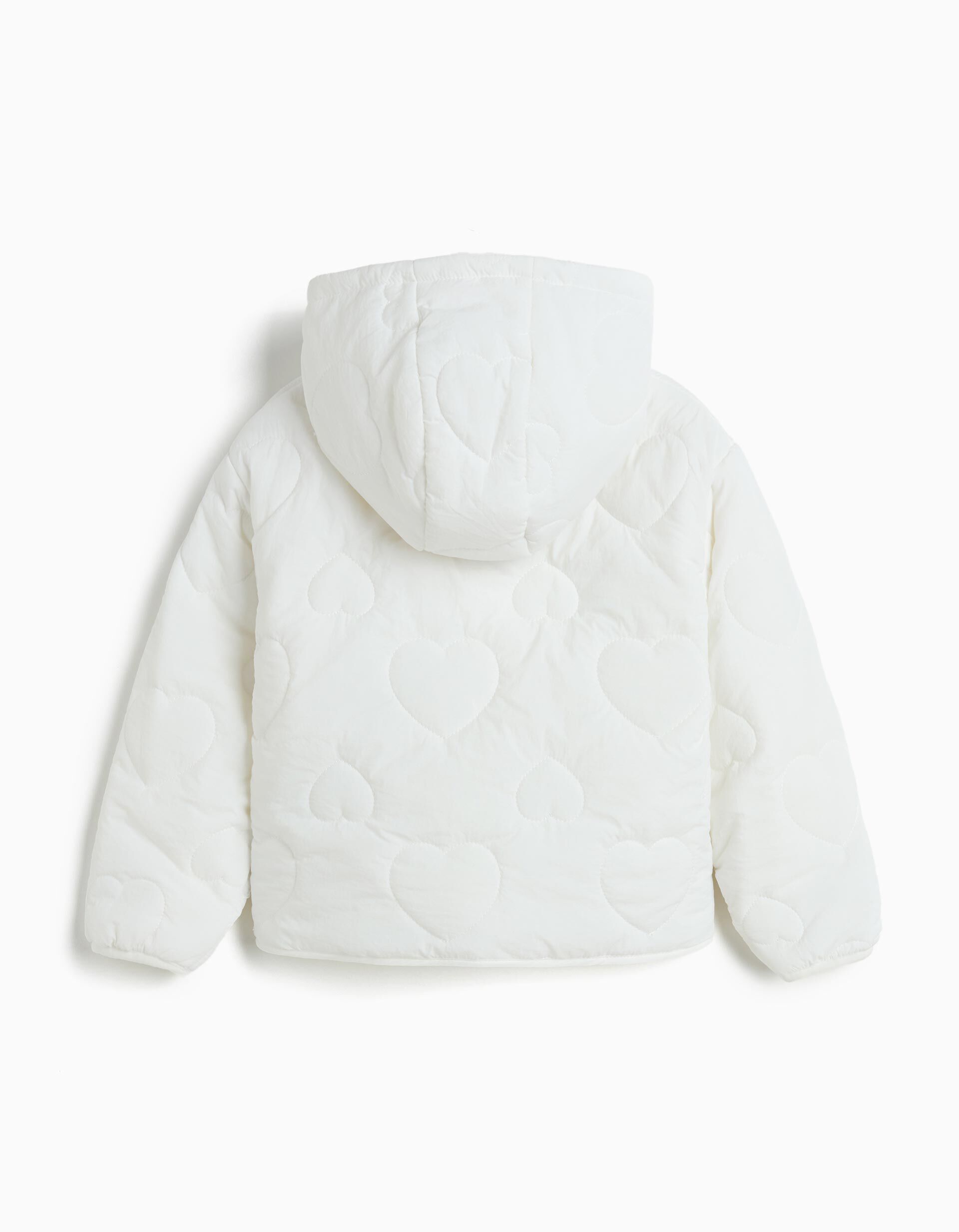 Comprar Online Casaco Acolchoado com Capuz, Menina, Branco
