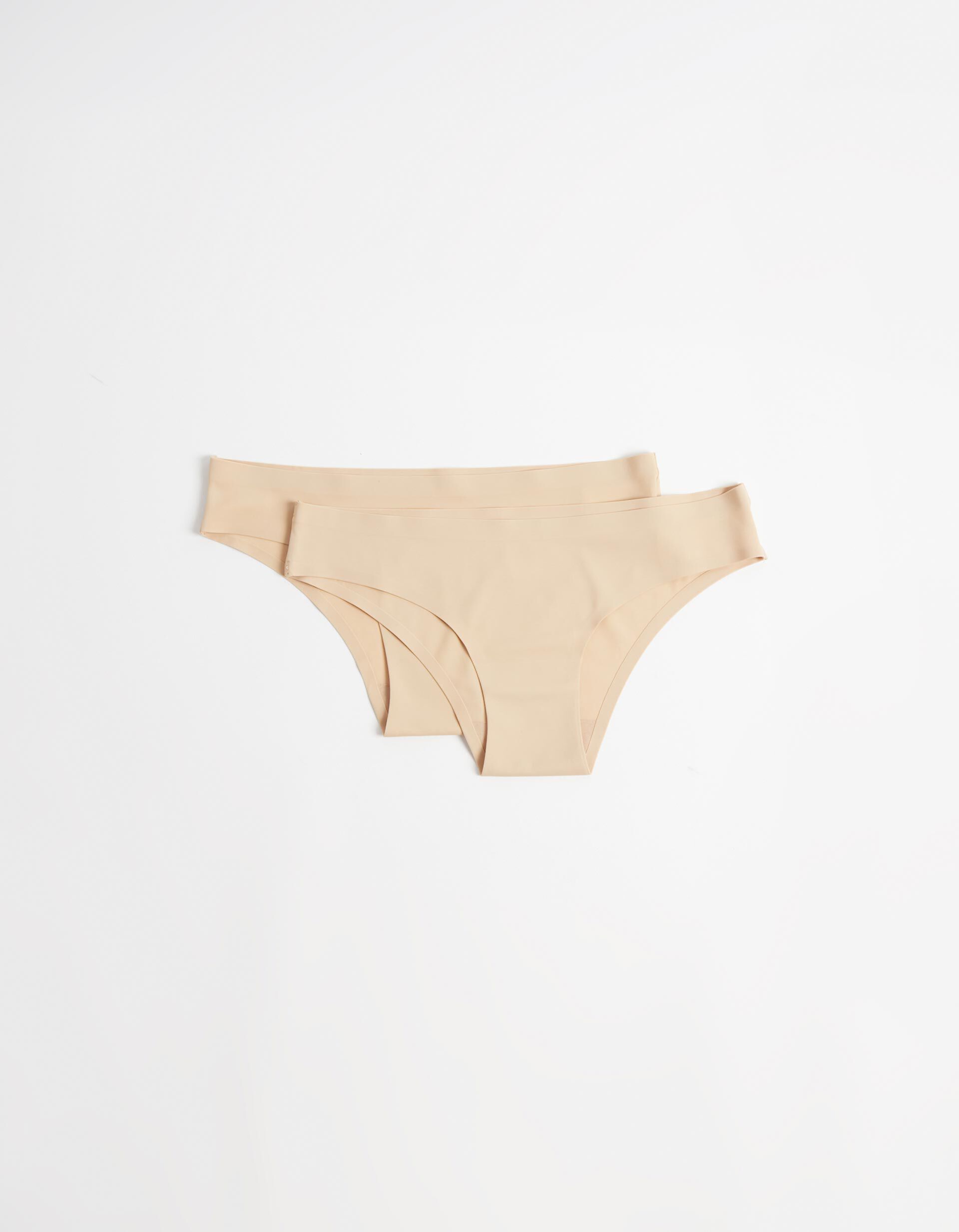 Comprar Online Pack 2 Cuecas Corte Laser, Mulher, Bege