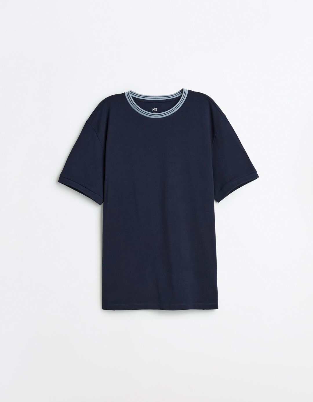 T-shirt Piquet, Homem, Azul Escuro