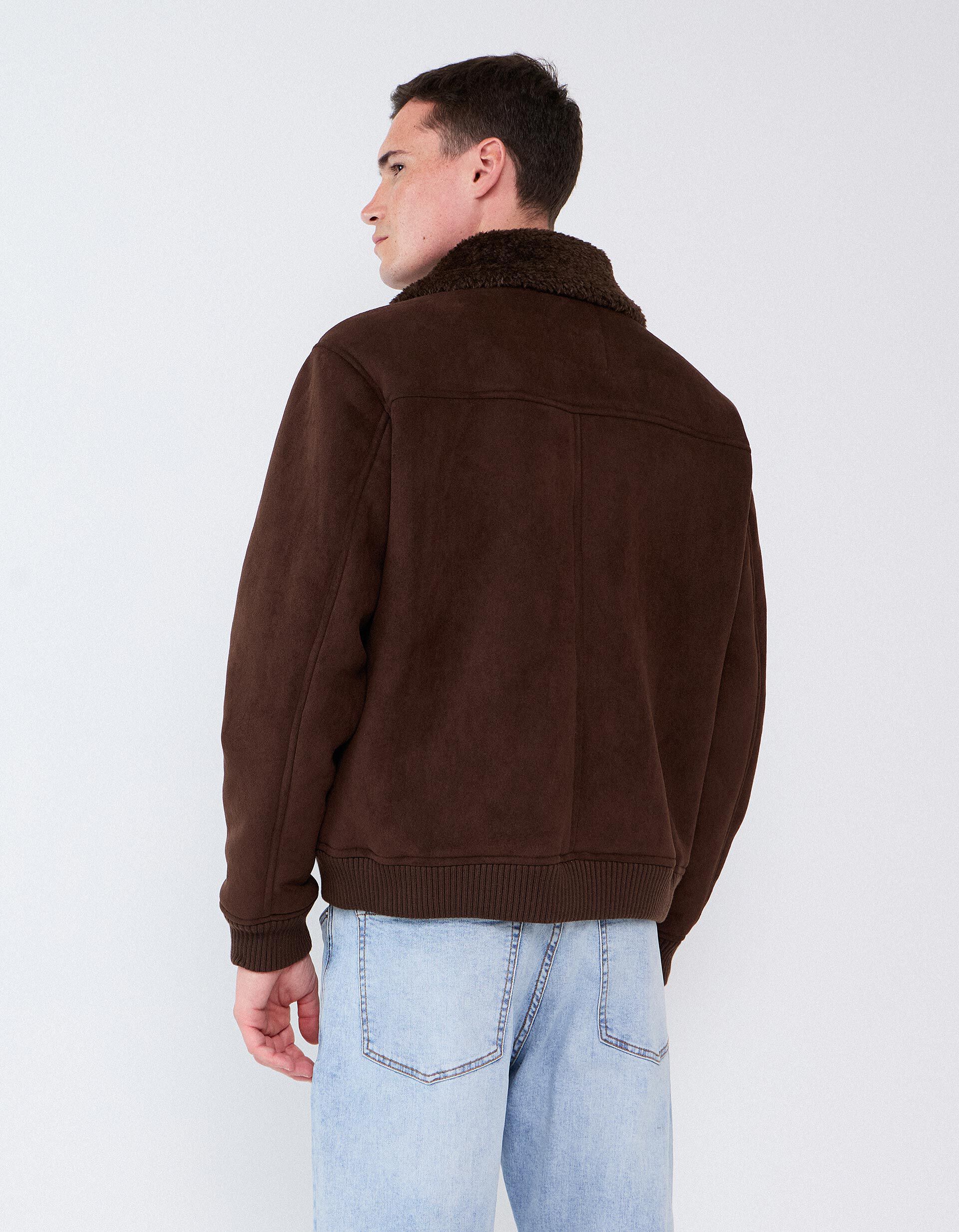 Comprar Online Casaco De Pele Shearling, Homem, Castanho