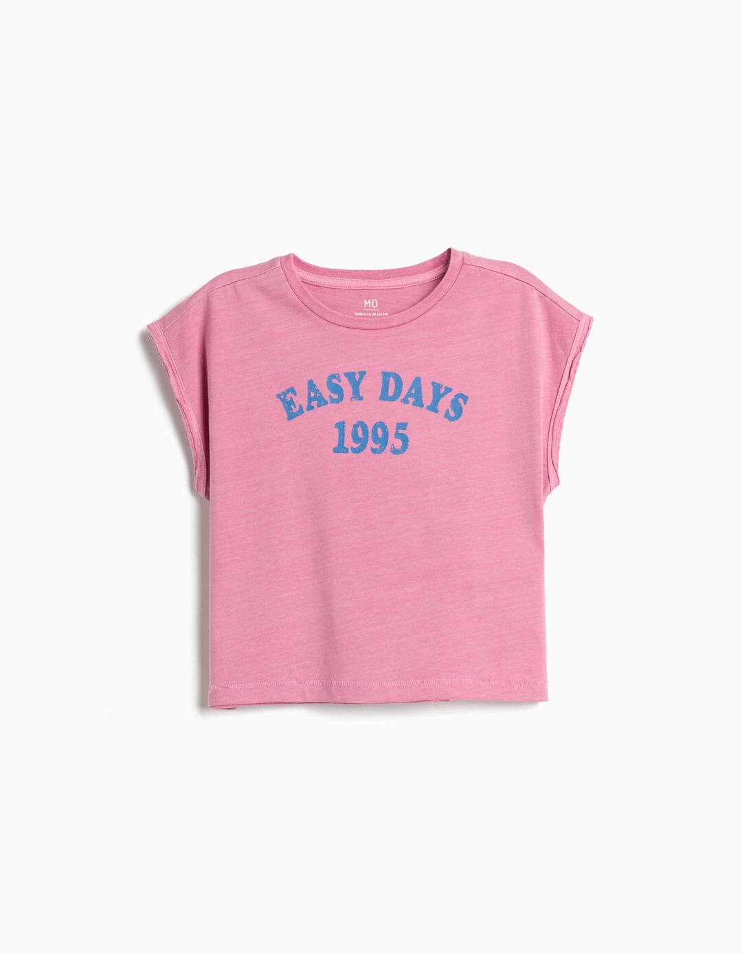 T-shirt Estampada, Menina, Rosa