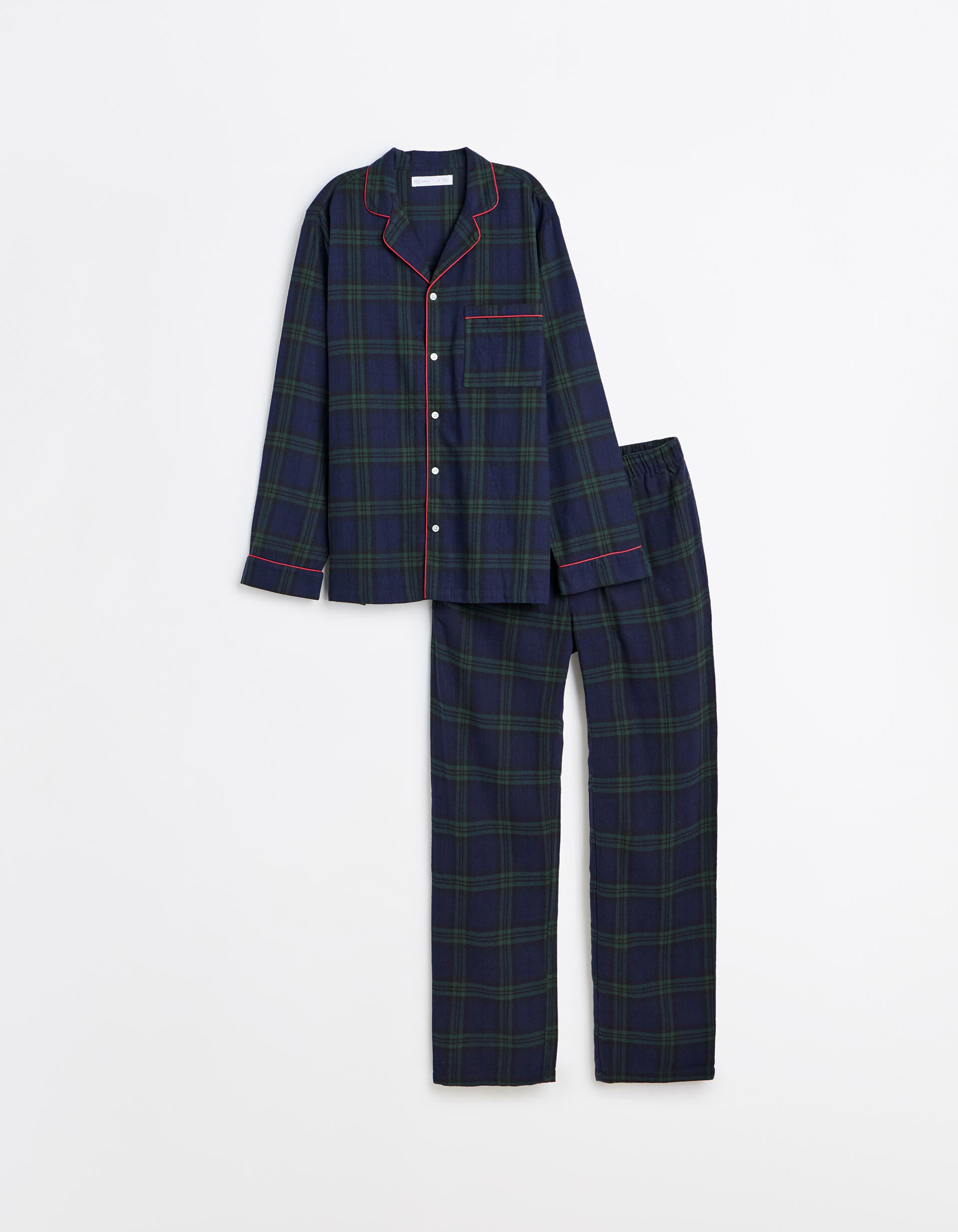 Comprar Online Pijama Em Flanela Natal, Homem, Azul Escuro
